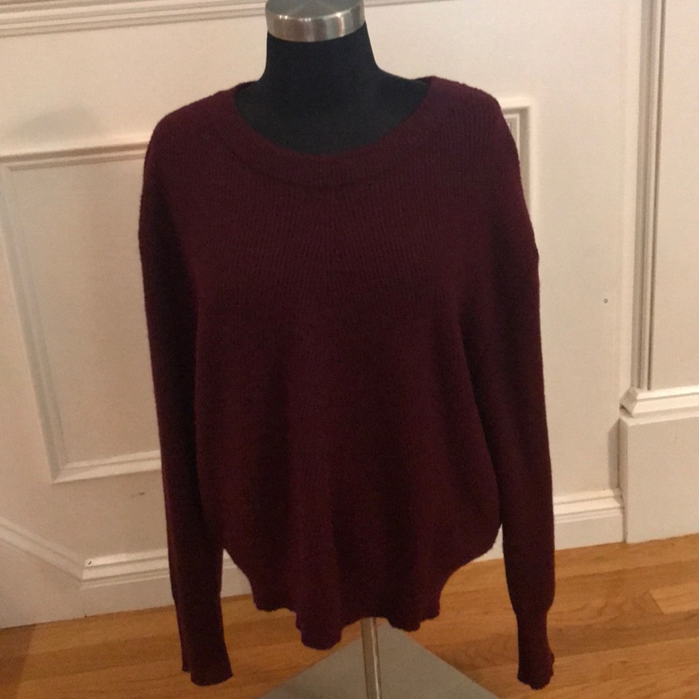 Elodie burgundy viscose sweater